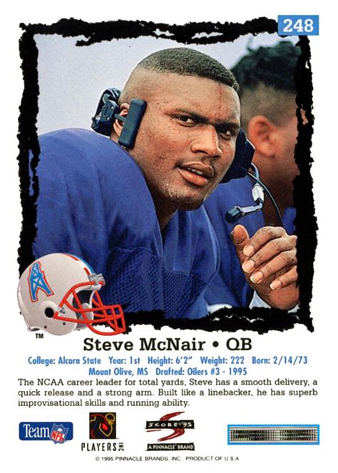 Steve McNair 1,750. . Steve mcnair cards